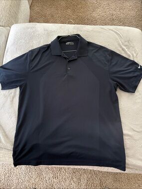 Nike Men's Navy/Black Classic Dri-FIT Polo